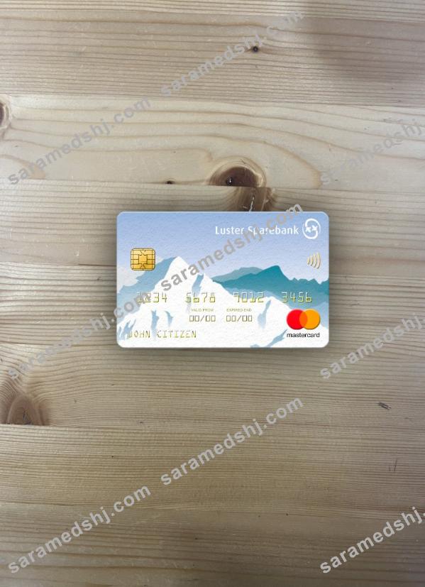 Norway Luster Sparebank mastercard photolook front